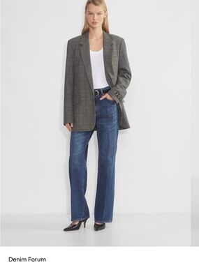 Denim Forum The Farrah Hi-Rise Wide Jean